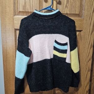 Bintage 90's Spice Of Life Colorful Striped Women's Sweater